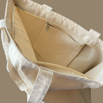 Triple Butterfly - Large Cream Tote